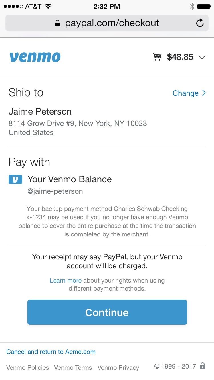 PayPal is adding Venmo as a payment option