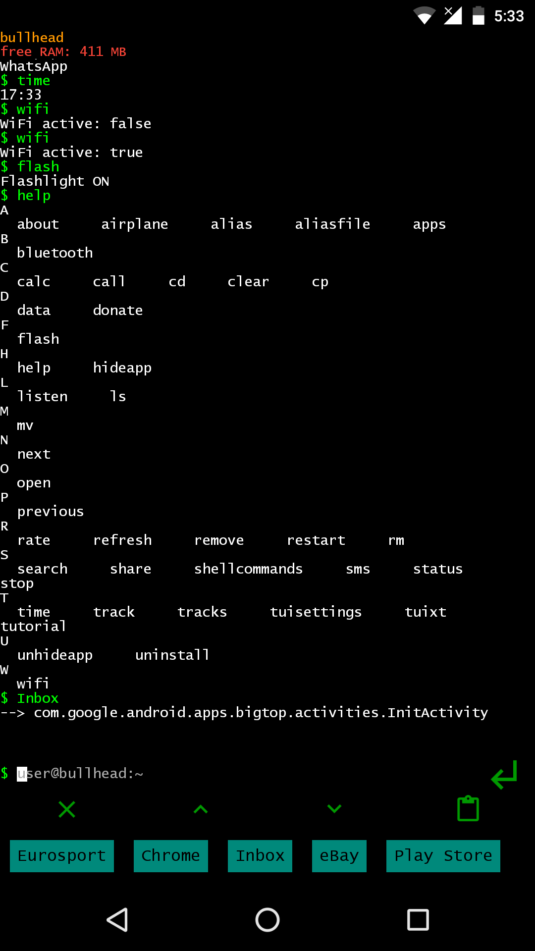 Linux CLI Launcher turns your Android phone's launcher into a Linux ...