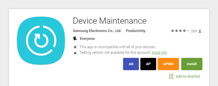 Samsung uploads its Device Maintenance tool to the Play Store