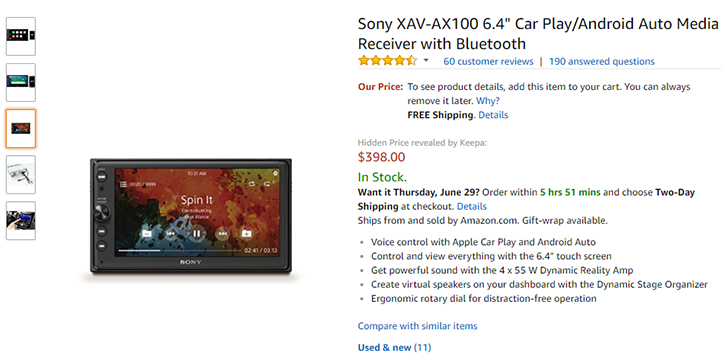 [Deal Alert] Get a Sony XAV-AX100 Android Auto unit for $398 ($100 off ...