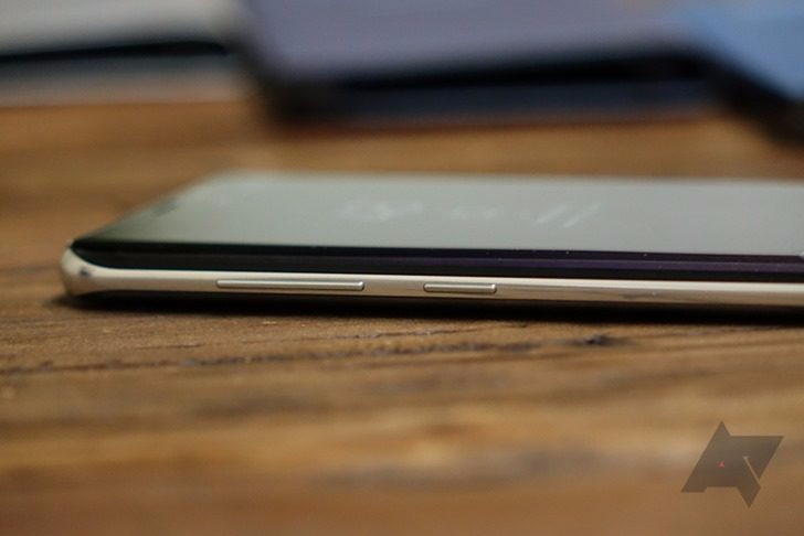 Samsung phone with a look at the Bixby button