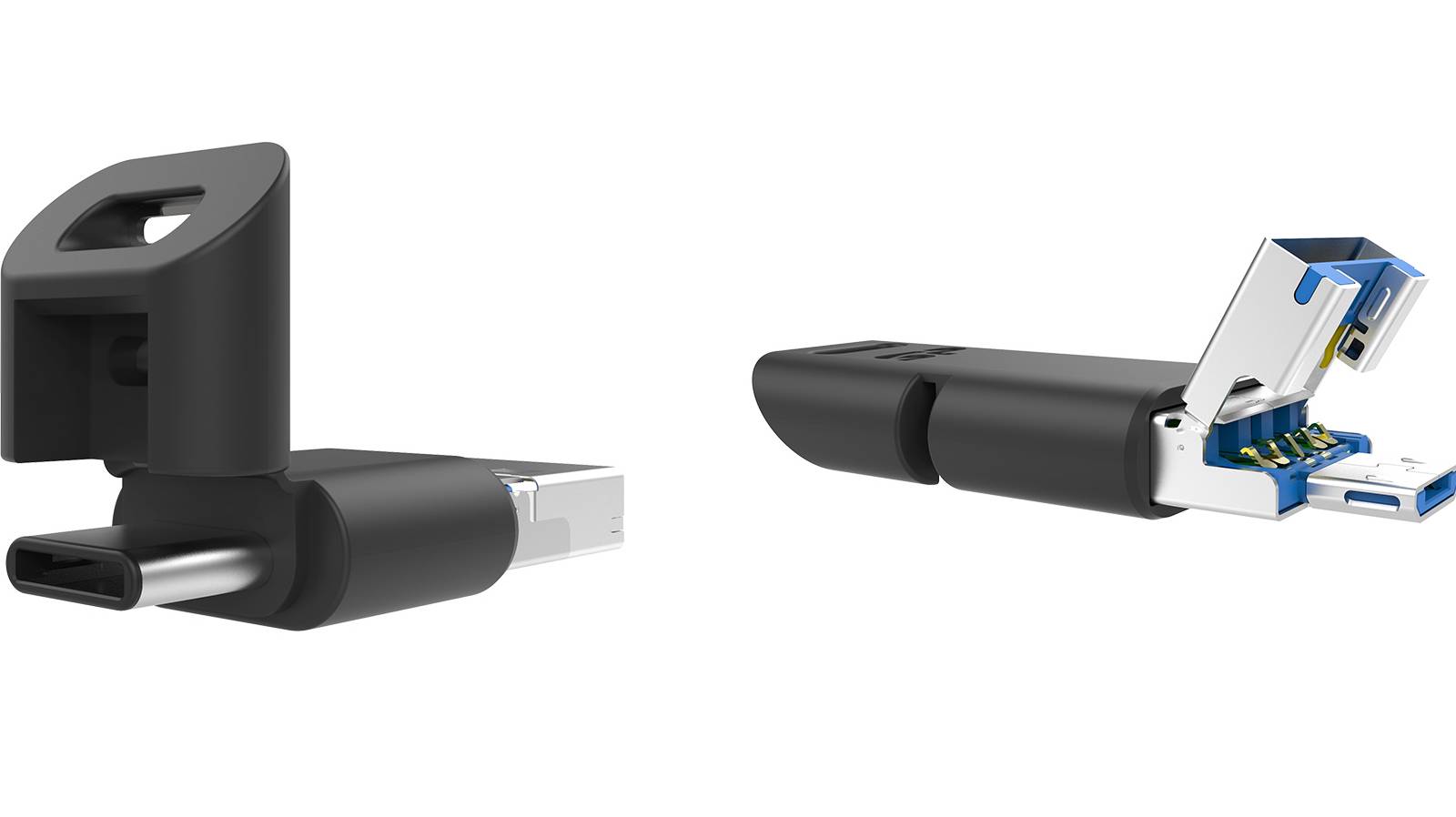 Silicon Power's C50 USB drive has USB-C, USB-A, and microUSB all in one ...