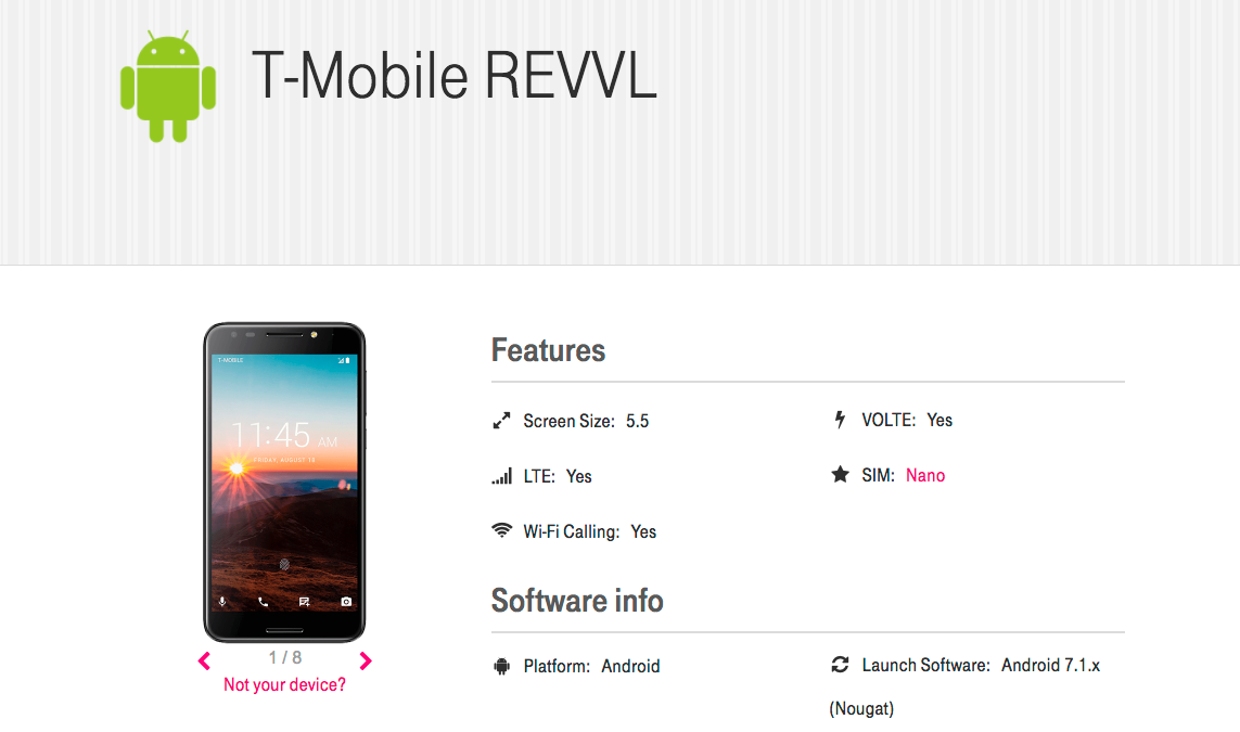 T-Mobile leaks its own upcoming REVVL T1 budget smartphone, sports 5.5 ...