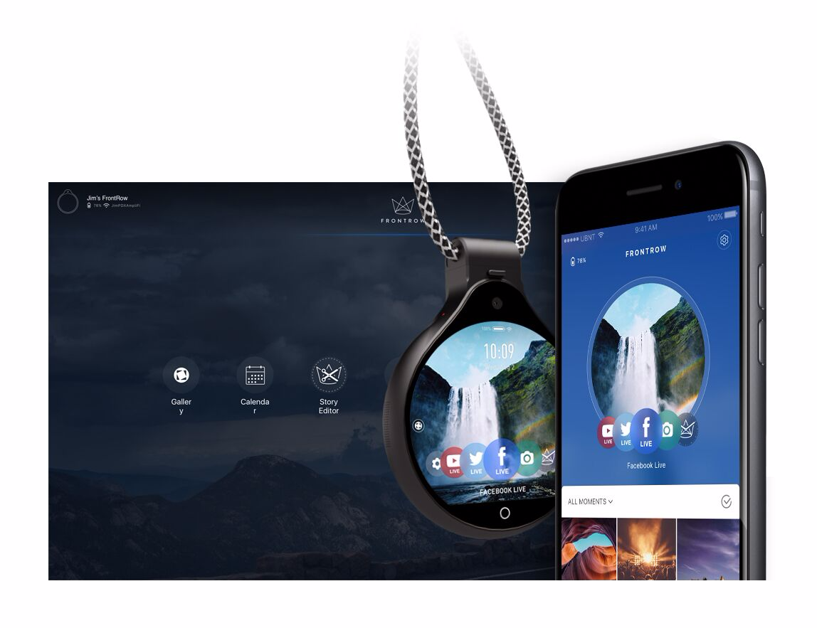 FrontRow is a $400 livestream-capable wearable with two cameras and a ...