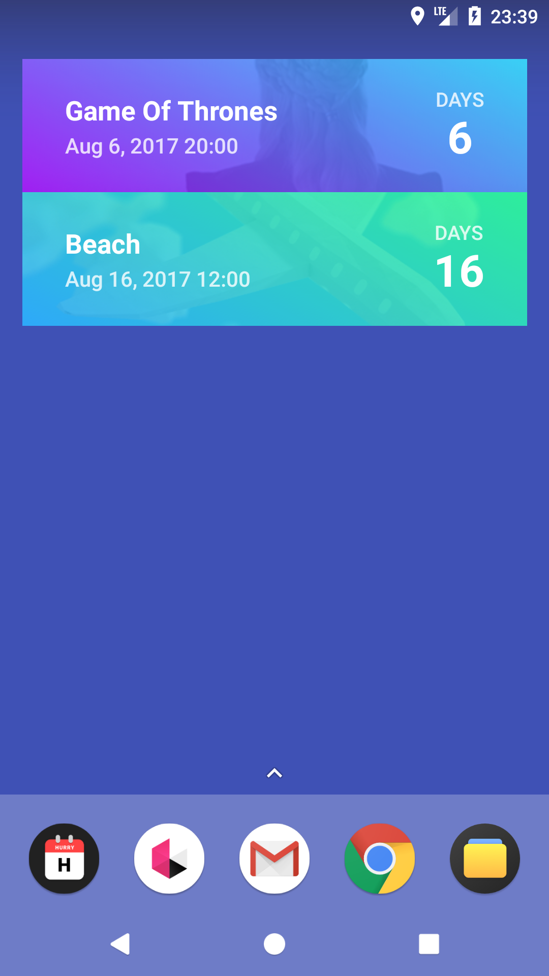 Sam Ruston's new app Hurry is a beautiful countdown timer for events