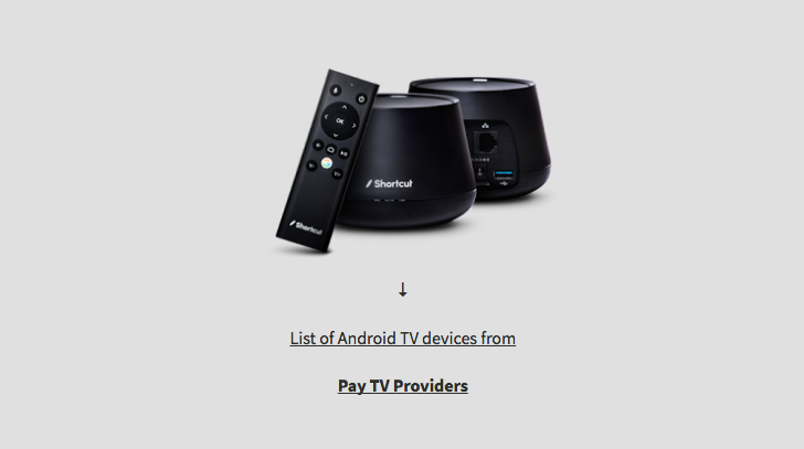 This is a list of existing and upcoming Android TV cable provider boxes