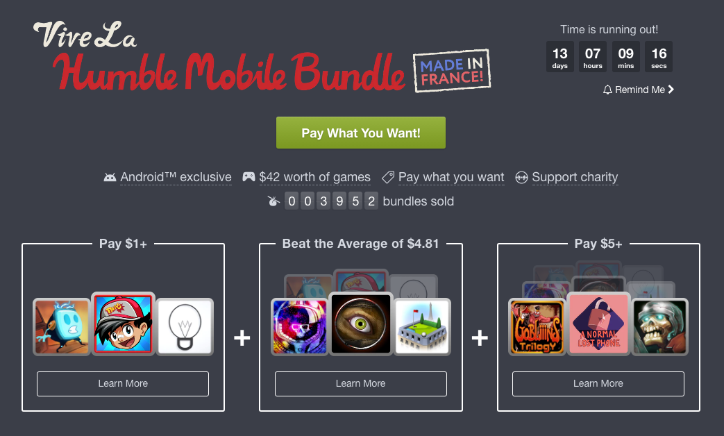 Latest Humble Bundle celebrates 9 Made in France Android games
