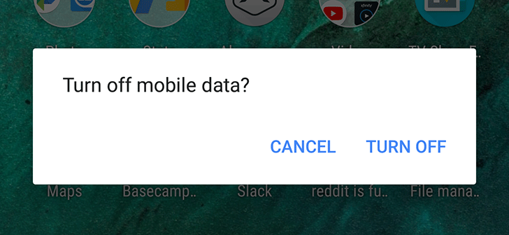 Android 8.1 feature spotlight: Mobile data quick setting toggle asks if ...