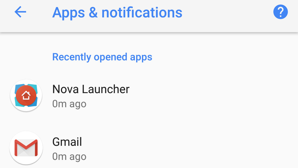 Android 8.1 feature spotlight: Recent apps now show in 'Apps ...