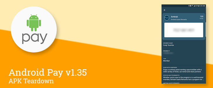 Android Pay v1.35 adds long-press to copy, prepares for transit cards ...