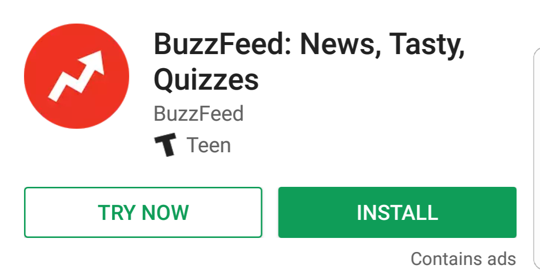 "Try Now" button starts showing up in the Play Store for Instant Apps