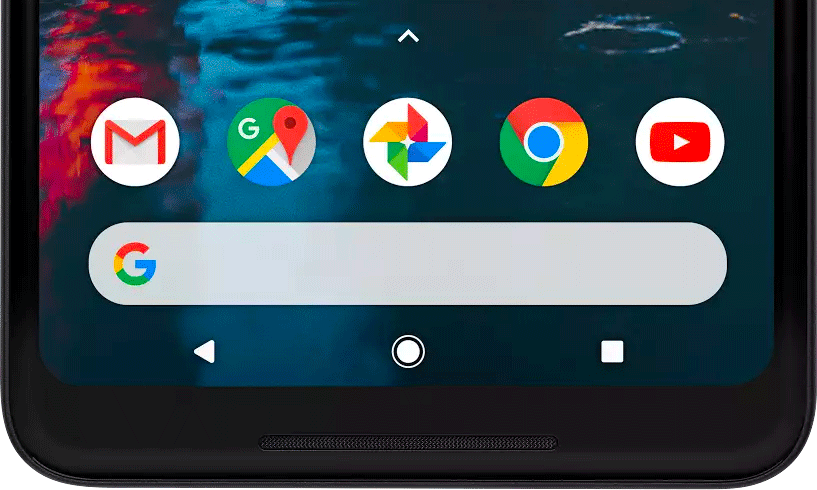 New Pixel Launcher home screen moves search to the bottom, adds "at a ...
