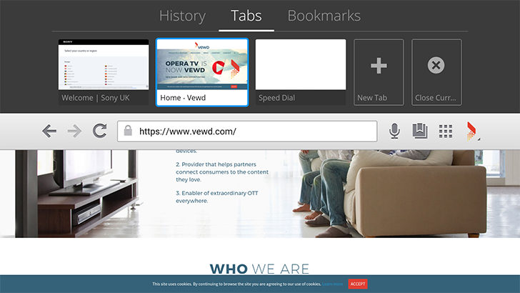 Opera's Android TV browser renamed to 'Vewd Browser'