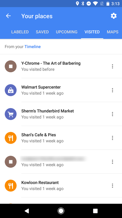 Google Maps Vip Google Maps v9.70 beta enables adding and removing visited places ...