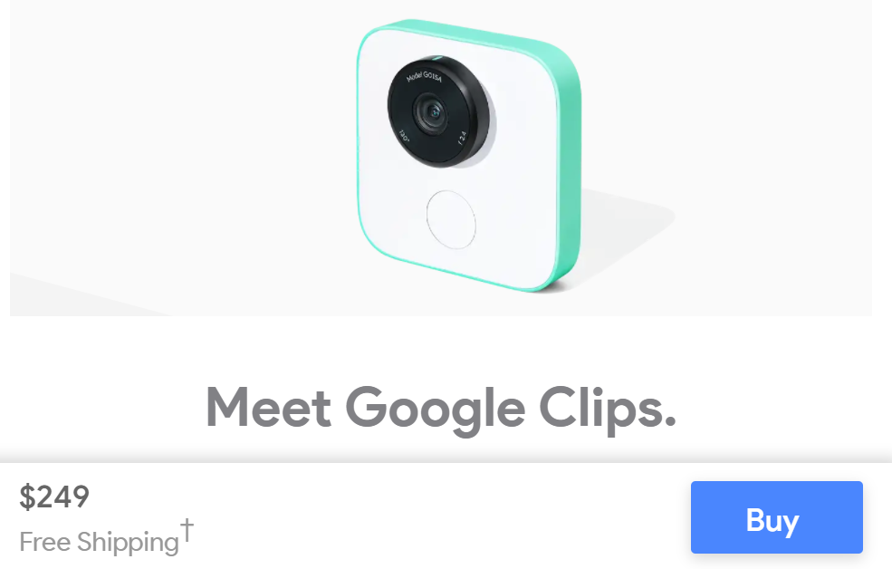 [Update: All gone] Google Clips now available in the Google Store, but ...