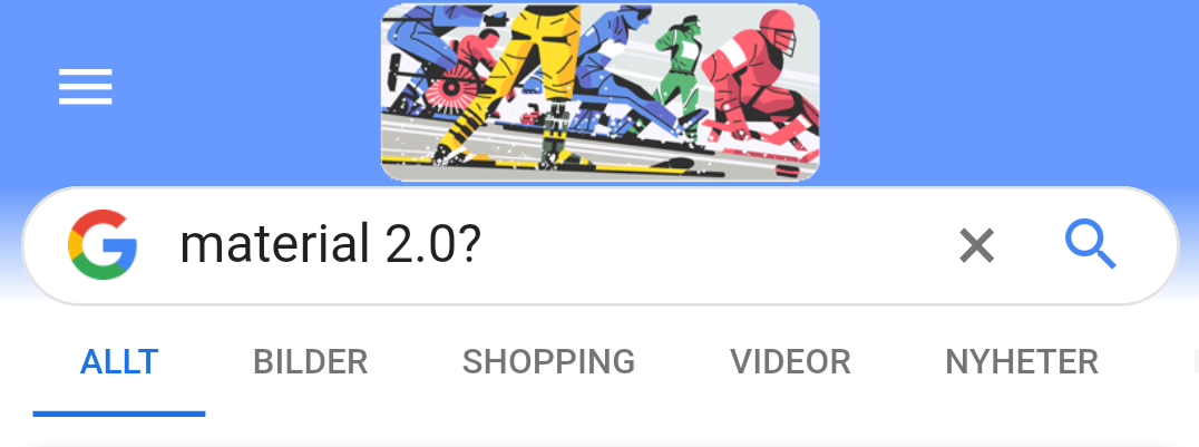 Google is testing a rounded search bar on its mobile site