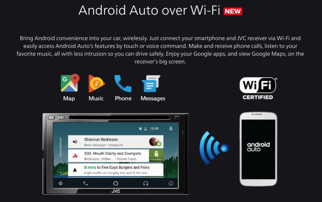 Android Auto Wireless is now enabled for Nexus and Pixel devices