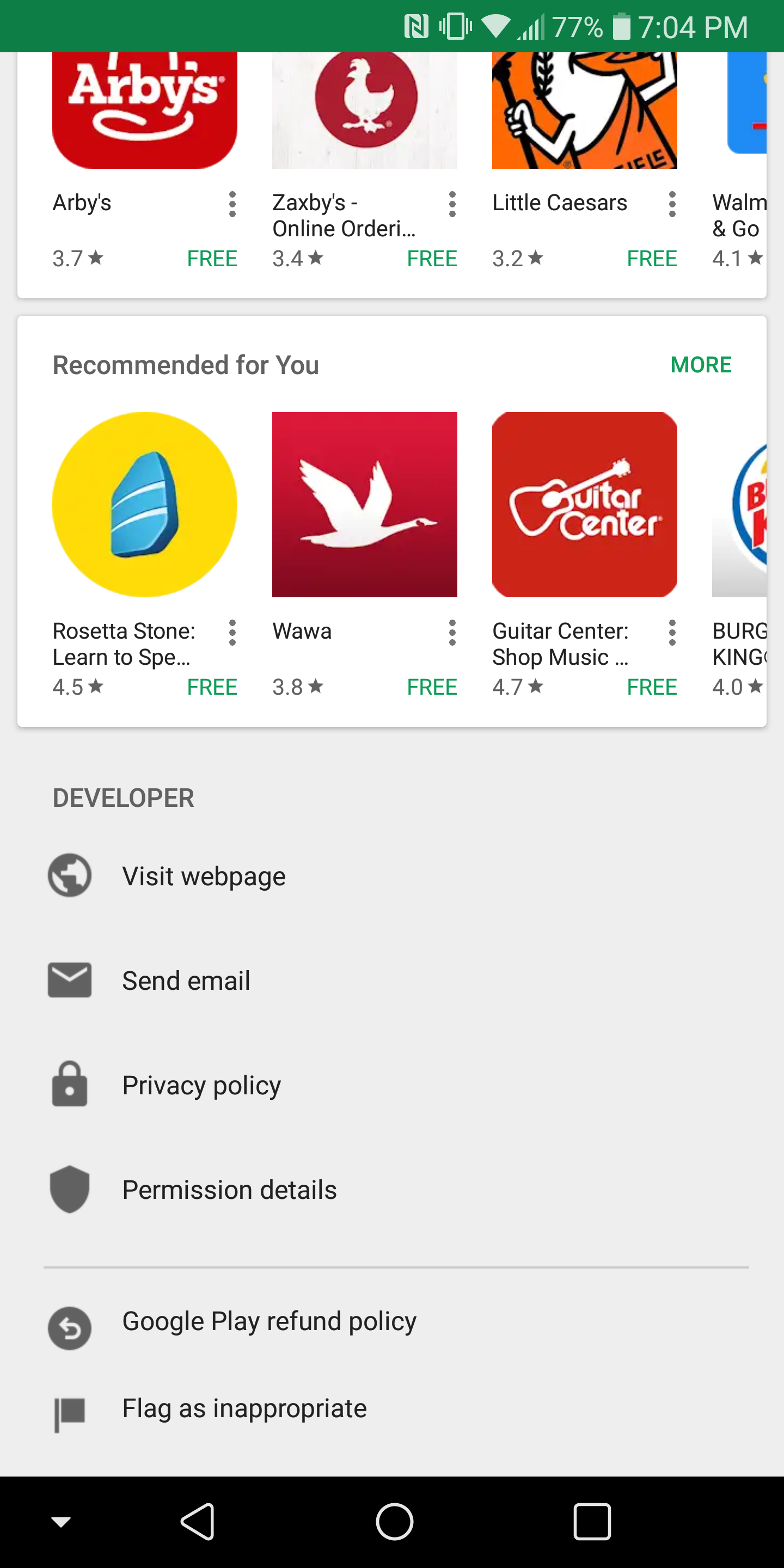 The Play Store's latest look (with oodles of white space) is spreading ...