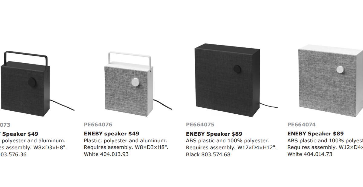 Ikea debuts Eneby Bluetooth speakers