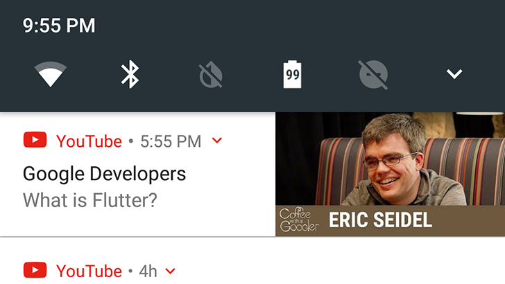 YouTube notifications now include video thumbnails for some