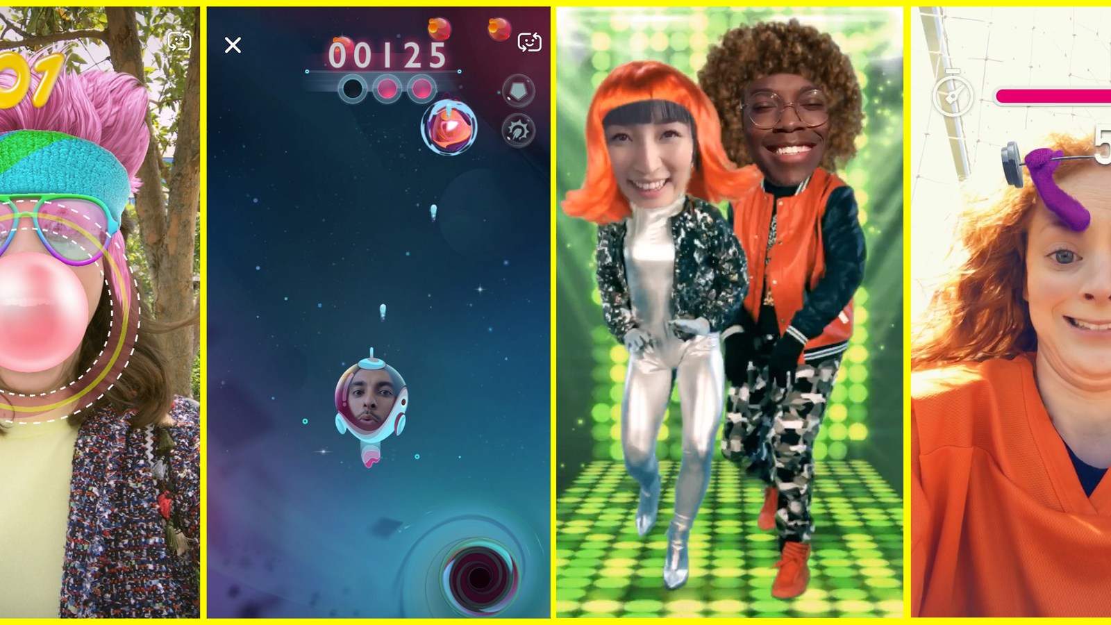 Snapchat introduces 'Snappables' AR selfie games