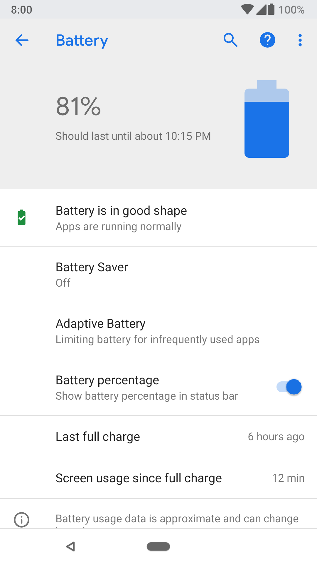 Android P's battery estimates tell you when your phone is likely to ...