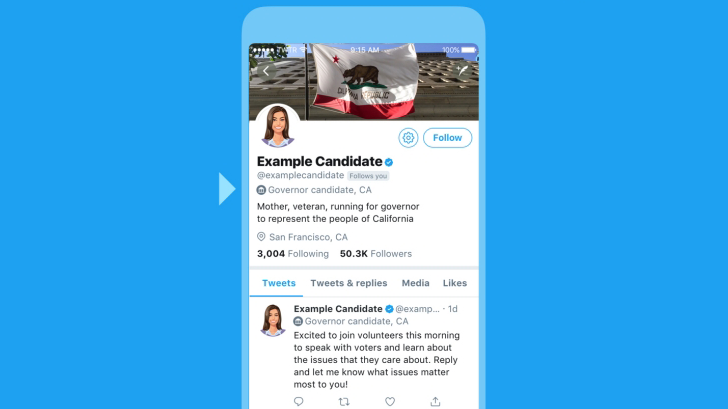 Twitter introduces profile labels for US midterm general election ...