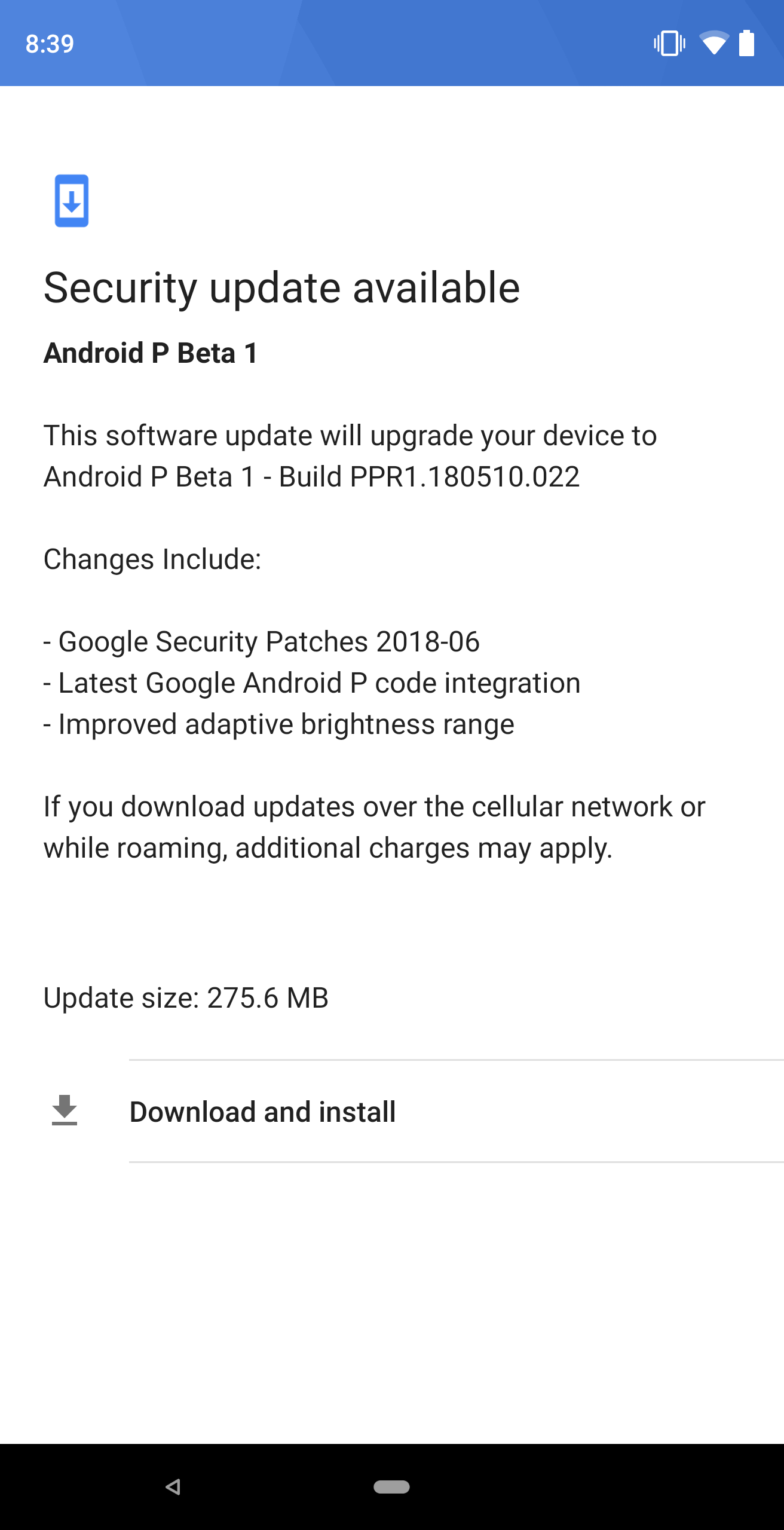 [Update: Full downloads posted] Android P Beta 1 rolling out to ...