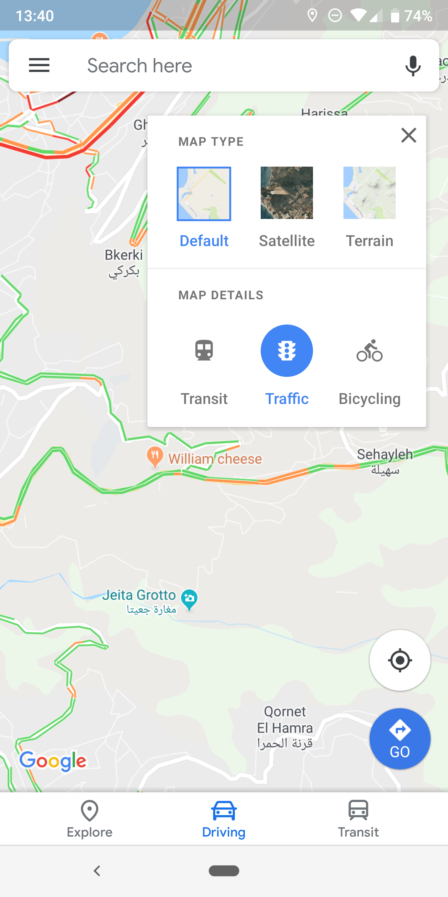 [Update: New layer chooser] Google Maps with extensive Material ...