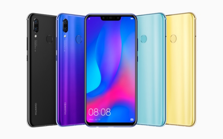 Huawei Nova 3 has four cameras, a Kirin 970 SoC, 6GB of RAM