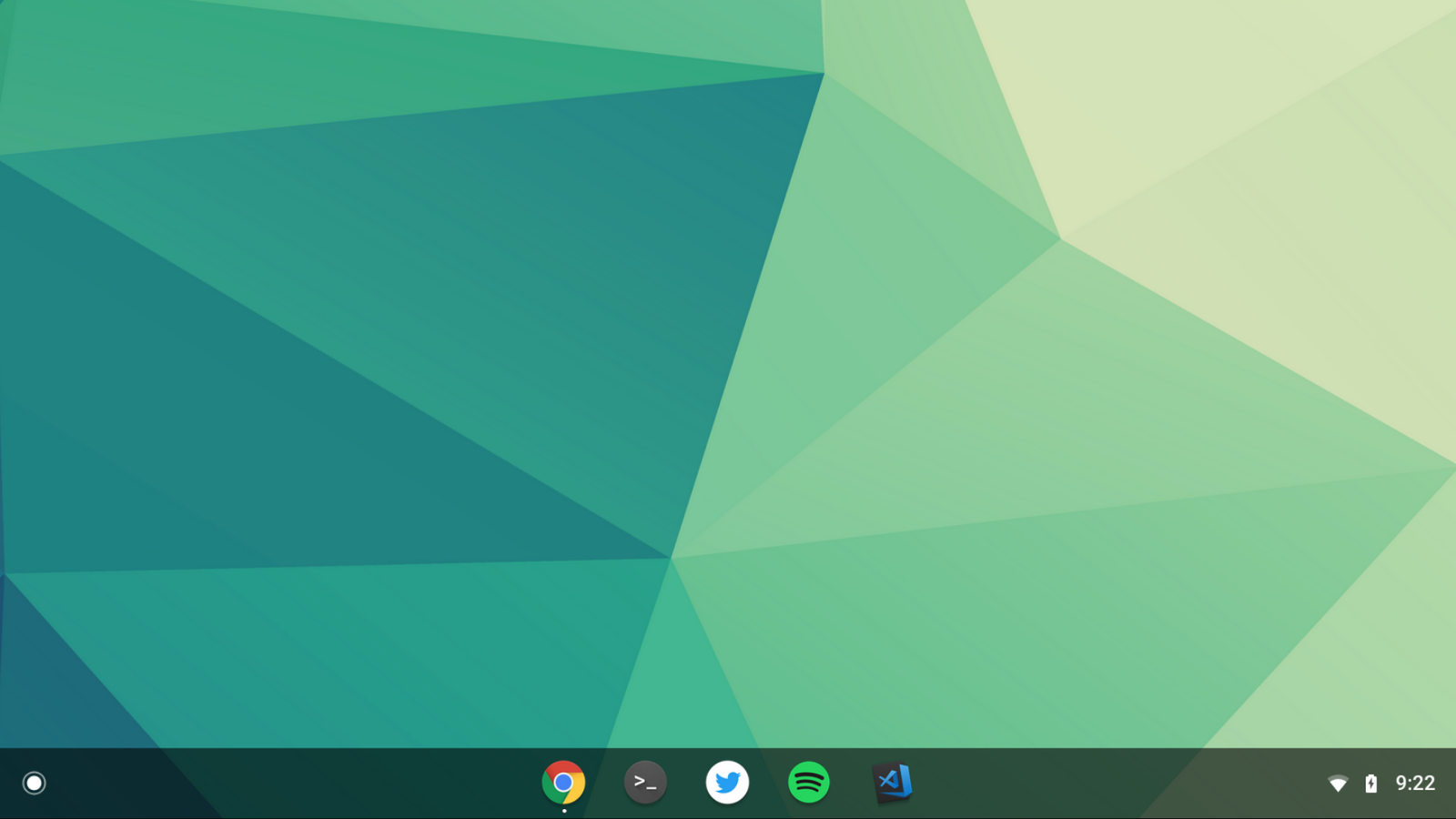 Chrome OS is experimenting with a centered shelf layout