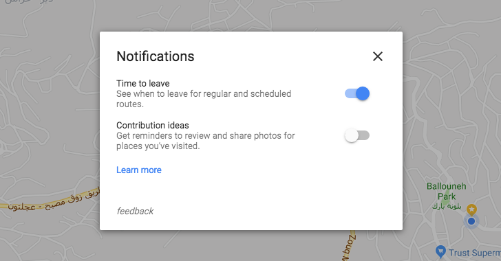Tip: Google Maps on the web tells you when it's time to leave for your ...