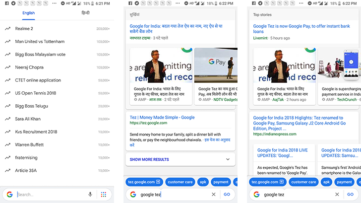 Google products in India are gaining support for more languages