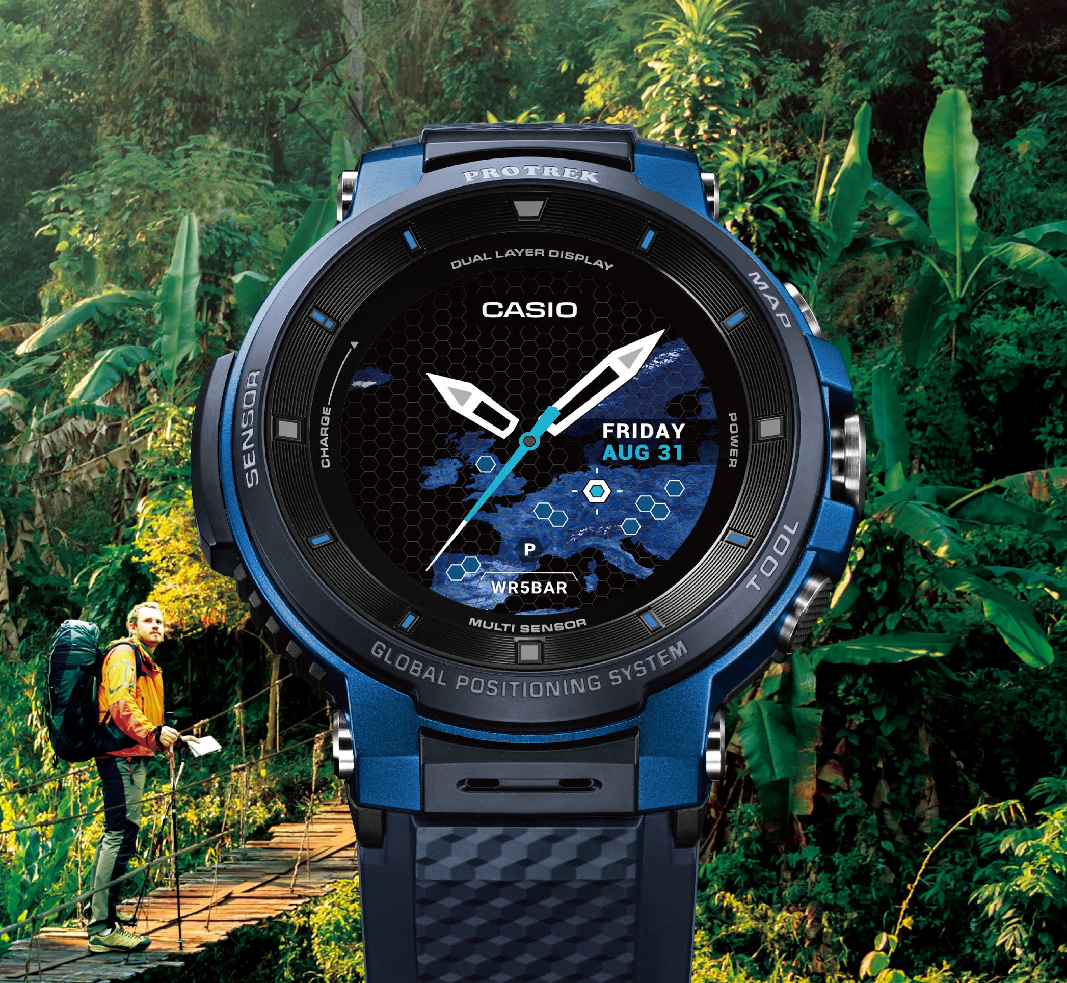 Casio's new Pro Trek Wear OS watch is a little less chunky but