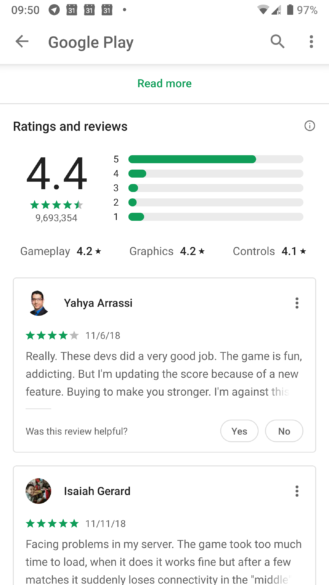 [Update: New top reviews, wider rollout] Google Play Store's redesigned ...