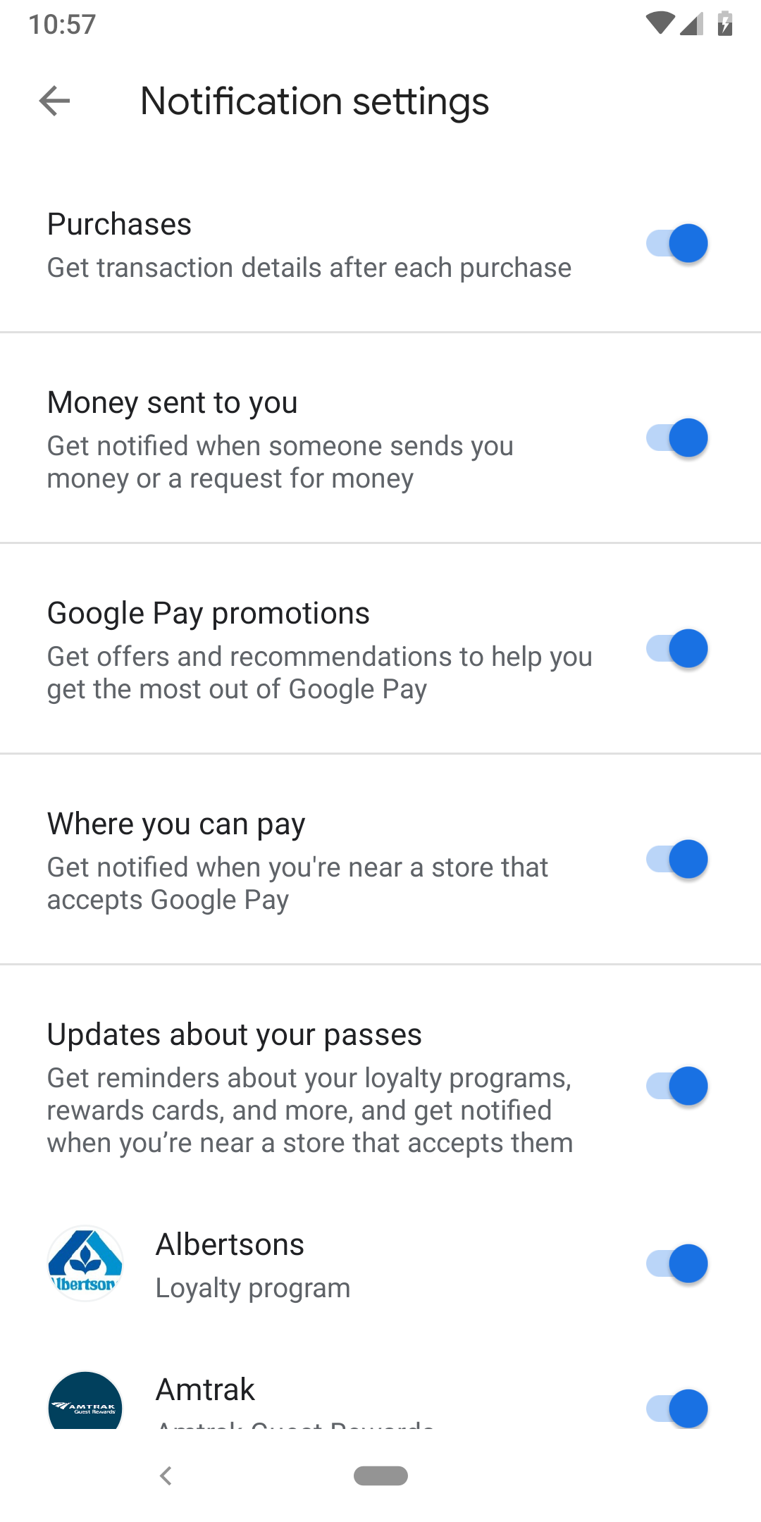 Google Pay v2.80 adds notification setting for places to use loyalty ...