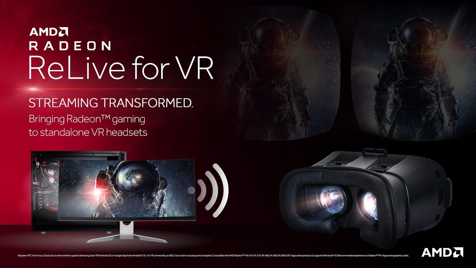Radeon ReLive for VR lets you stream SteamVR games to Daydream devices