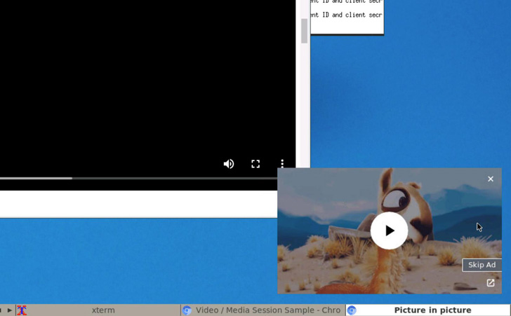 Chrome picture-in-picture video to get 'Skip Ad' button