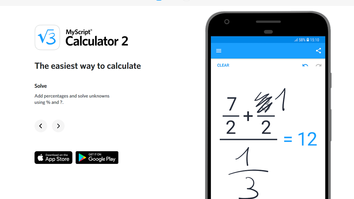 MyScript Calculator 2 with AIbased handwriting recognition released on