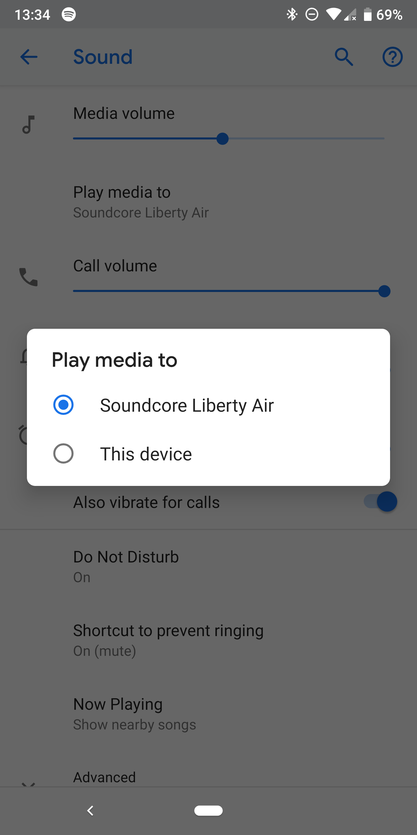 Android Q lets you easily switch audio output for playing media
