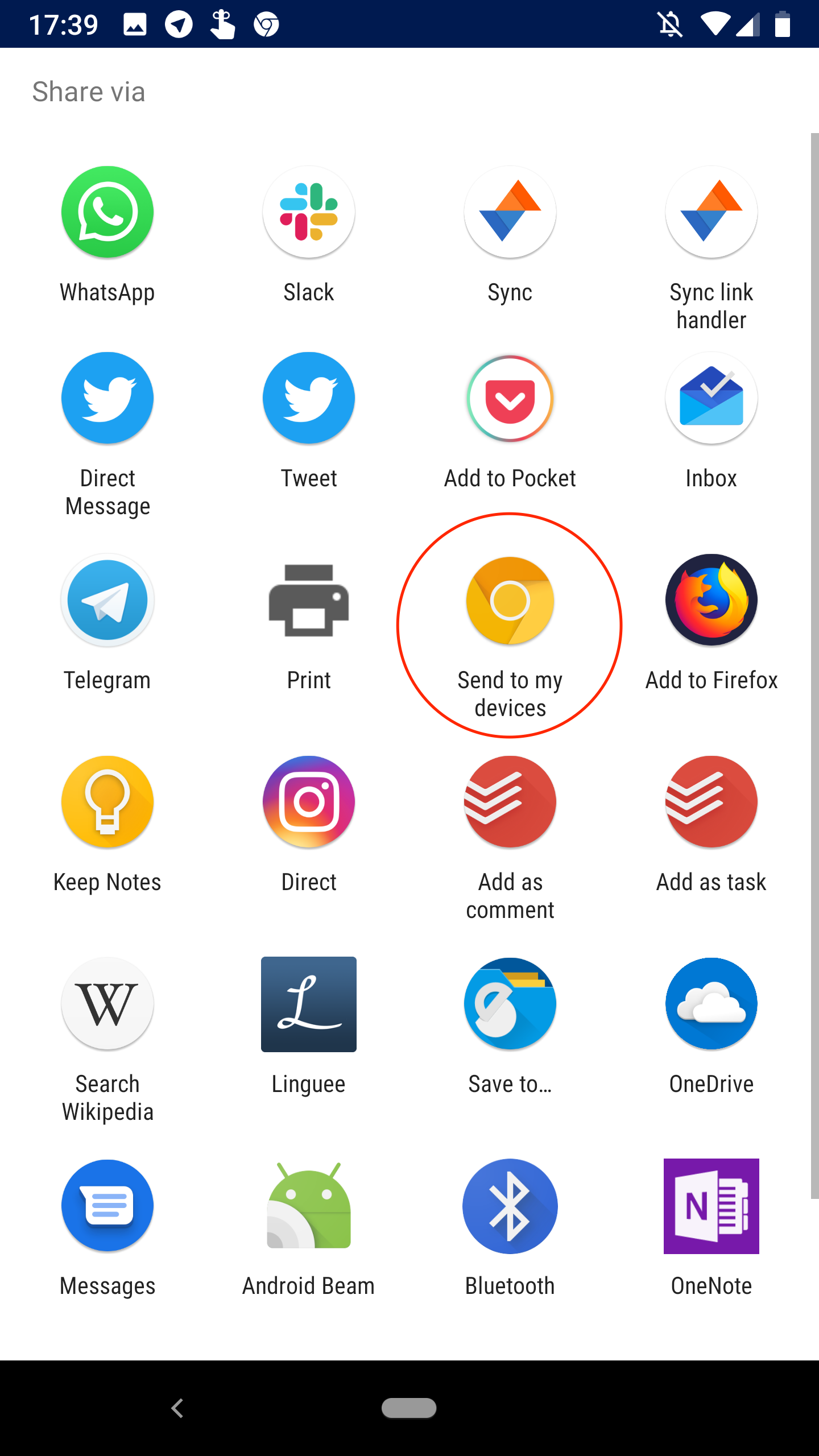 [Update: Live in Stable for some] You can directly send tabs to your ...