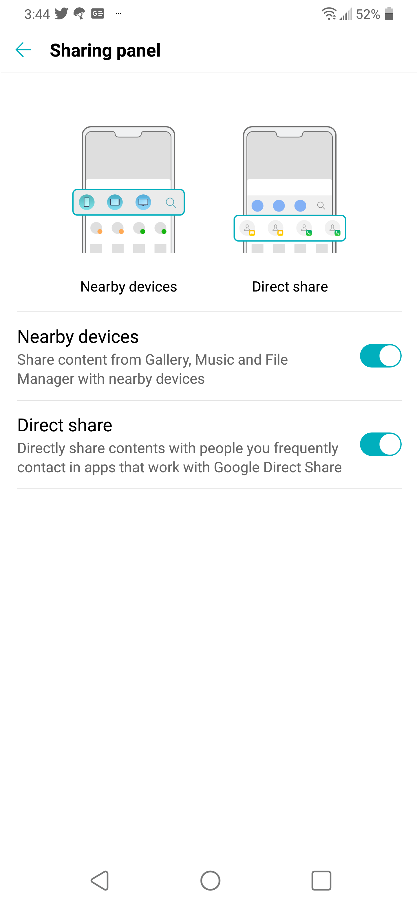 Direct Sharing How to disable Android's annoying