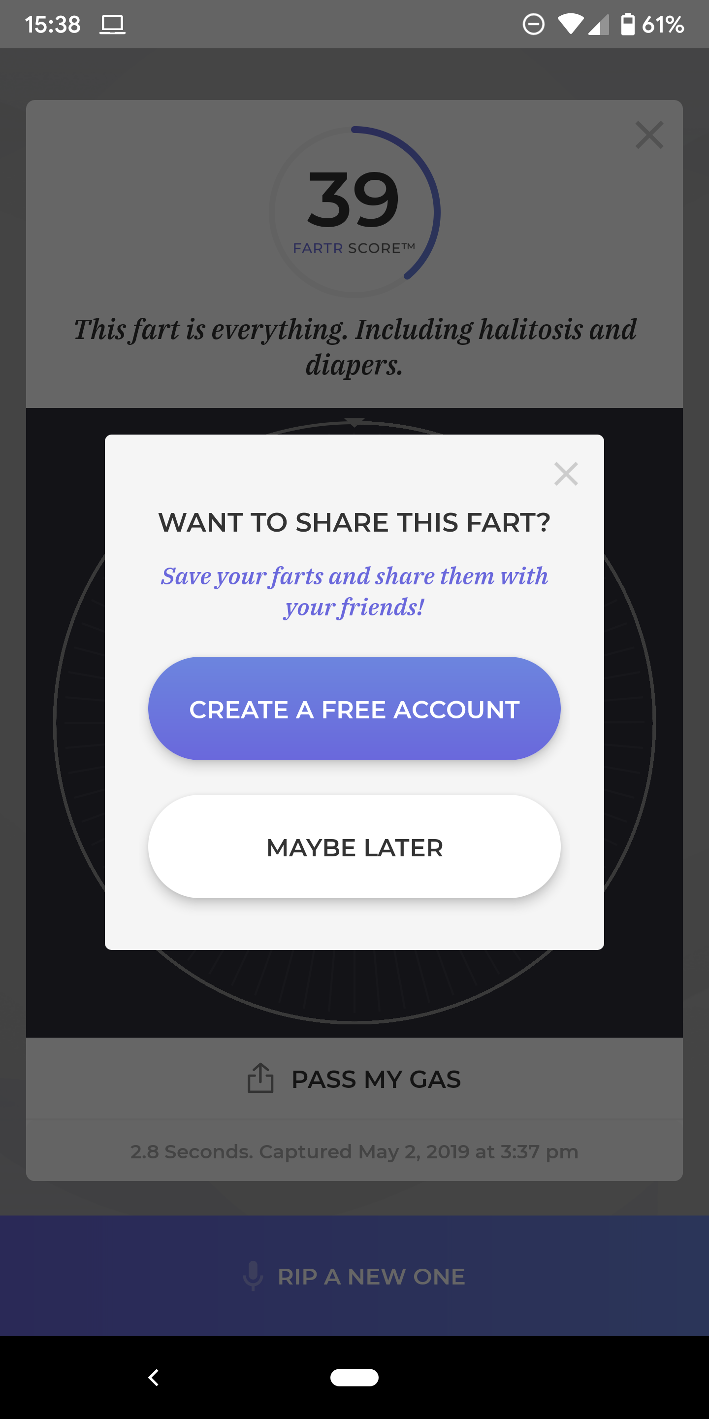 Let it rip: Fartr is the toot analyzer you never knew you wanted