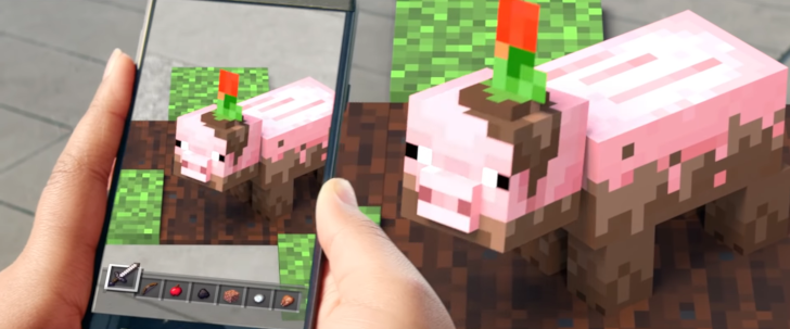 Minecraft Computer Ar Microsoft teases mobile Minecraft augmented reality game