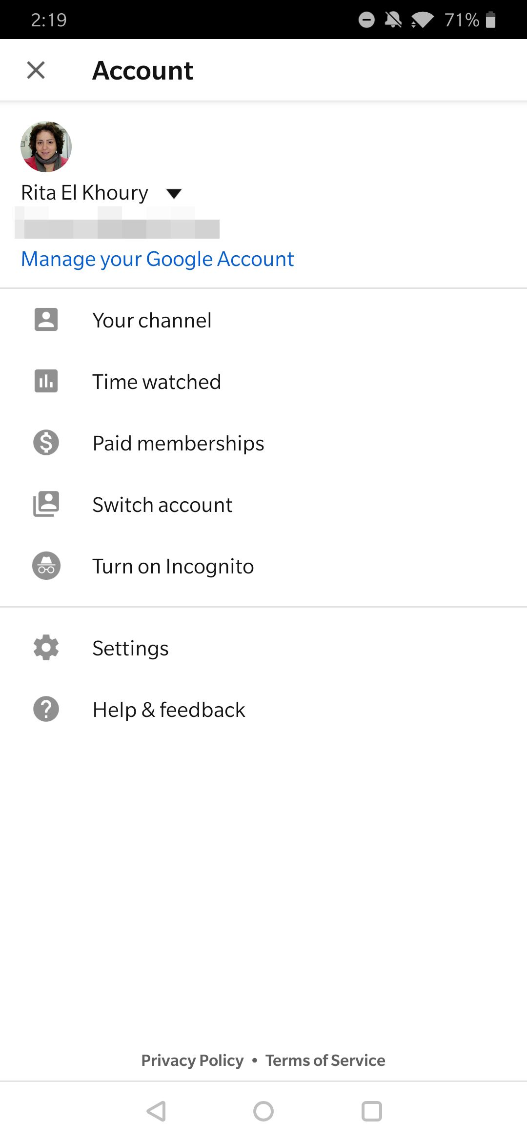 YouTube gets a new account switcher with access to your Google settings