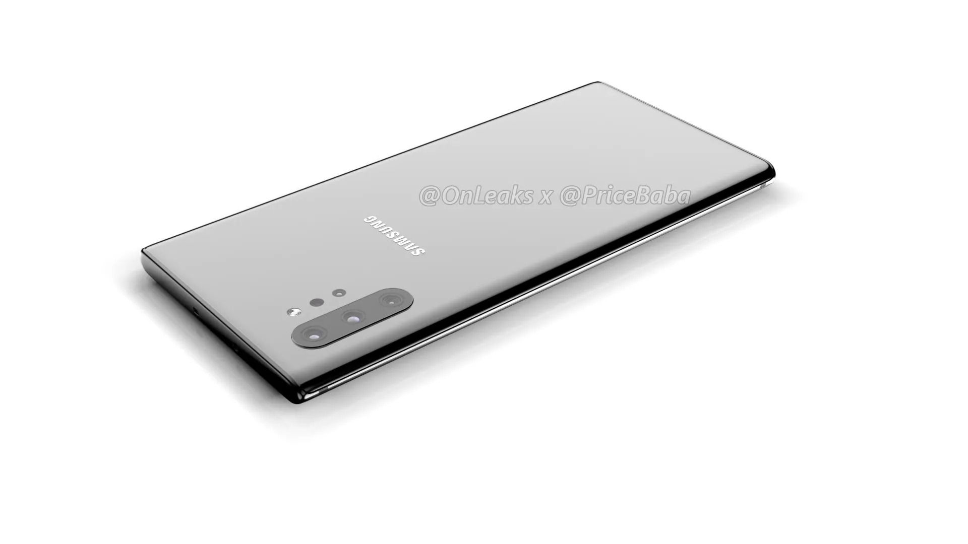 First Galaxy Note 10 Pro render shows four rear cameras and 6.75