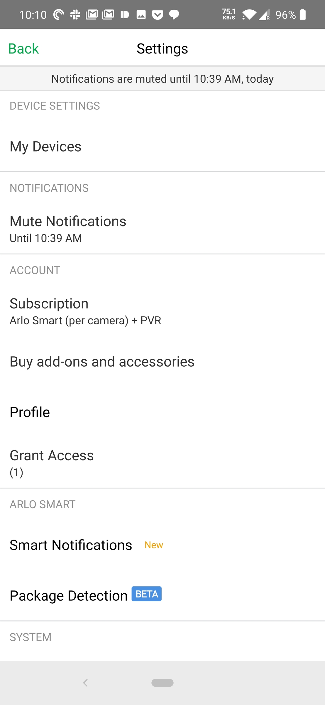 Arlo finally allows you to mute notifications from your cameras
