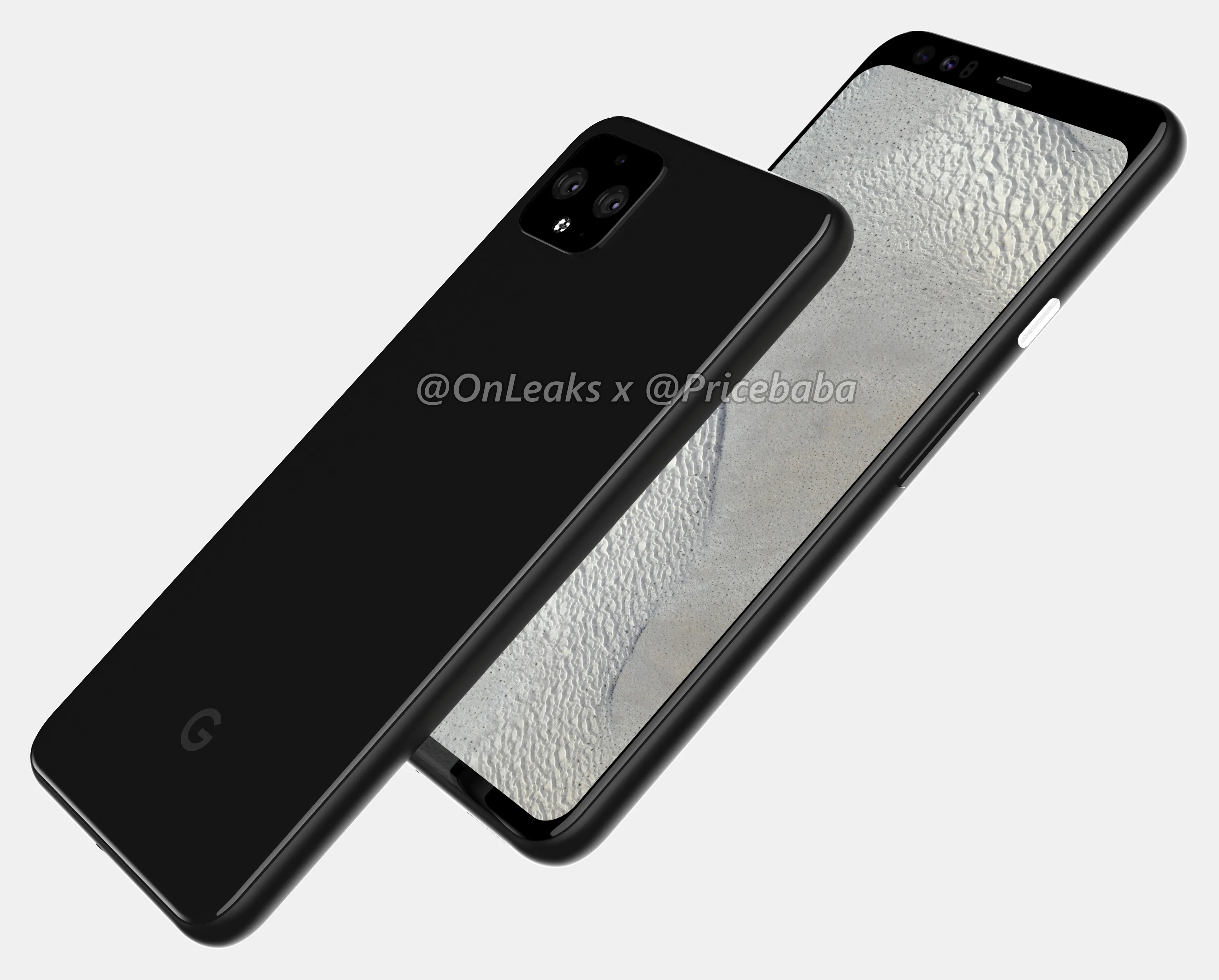 New Google Pixel 4 XL renders show large forehead and bottom-firing ...