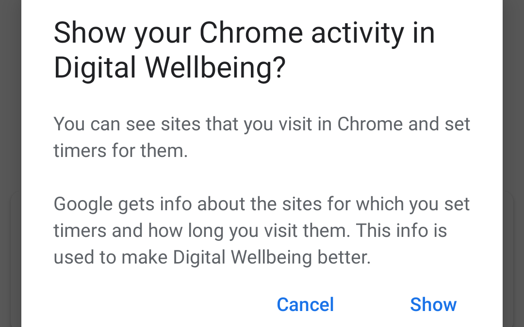 Digital Wellbeing integrates with Chrome Canary to enable website usage ...