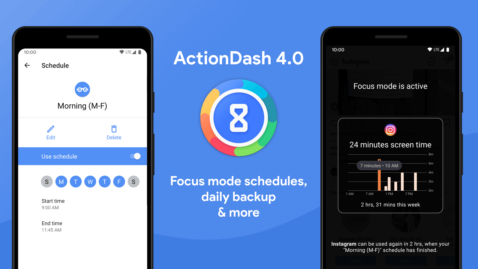 ActionDash updated to v4.0 with focus mode schedules, additional Action ...